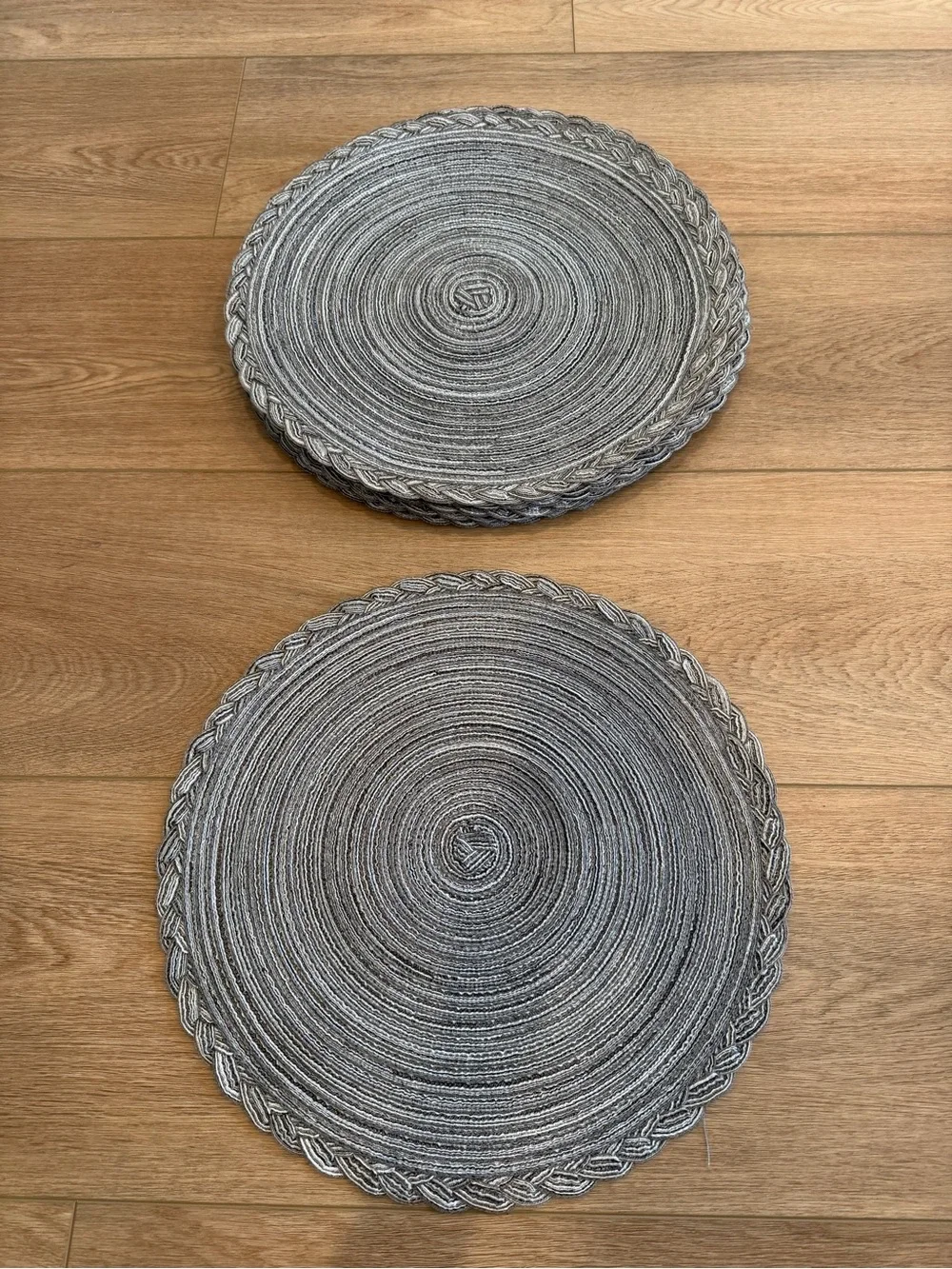 Set of 12 Round Woven Placemats
